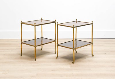 Lot 430 - A Pair of Regency-Style Rosewood and Tubular...