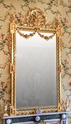 Lot 415 - A French Giltwood, Gesso and Green-Painted...