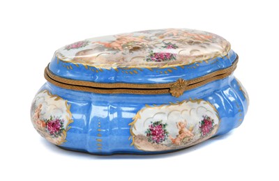 Lot 419 - A Sèvres-Style Porcelain Dressing Table Box...
