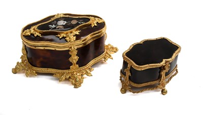 Lot 423 - A French Gilt-Metal-Mounted Tortoiseshell...