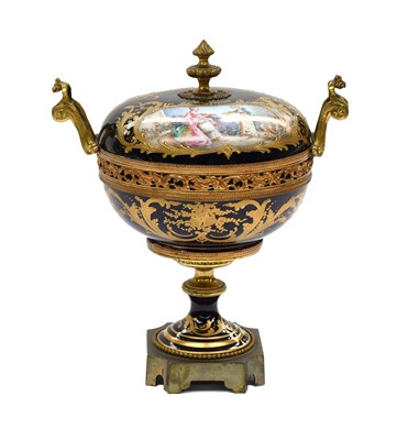 Lot 458 - A Sèvres-Style Porcelain Pedestal Bowl and...