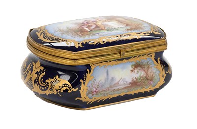 Lot 457 - A Sèvres-Style Porcelain Small Table Casket...