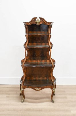 Lot 445 - A Walnut and Gilt-Metal-Mounted Whatnot, late...