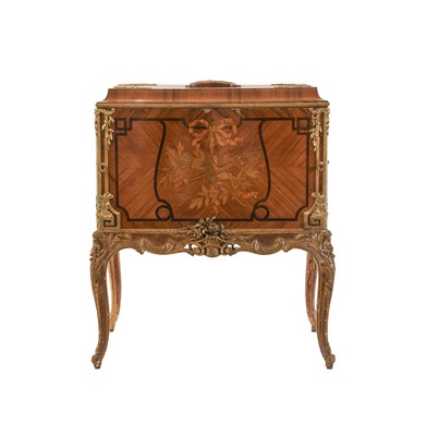 Lot 466 - A French Kingwood, Tulipwood, Marquetry-Inlaid...