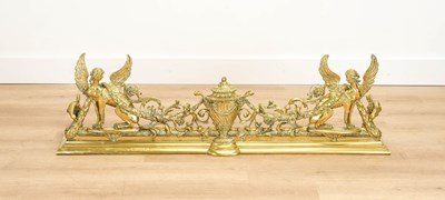 Lot 471 - A Louis XV-Style Gilt-Brass Fire Fender, late...