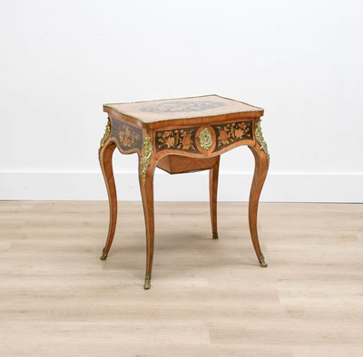 Lot 479 - A Louis XV-Style Kingwood, Marquetry-Inlaid...