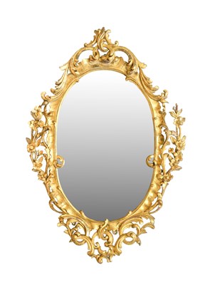 Lot 485 - A Victorian Carved Giltwood Wall Mirror, 3rd...