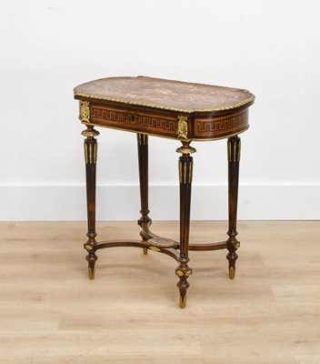 Lot 489 - A French Louis XV-Style Mahogany, Tulipwood,...