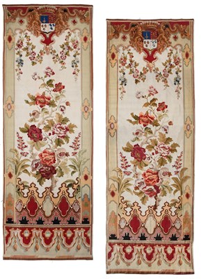 Lot 598 - Pair of 19th Century Aubusson Portieres Each...