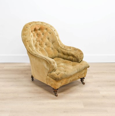 Lot 288 - A Victorian Upholstered Armchair, late 19th...