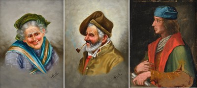 Lot 286 - Italian School (20th Century) Portrait of man...
