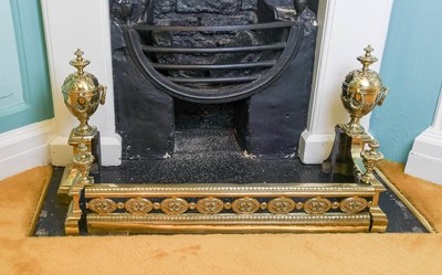 Lot 272 - A Louis XVI-Style Gilt-Brass Fire Fender, late...