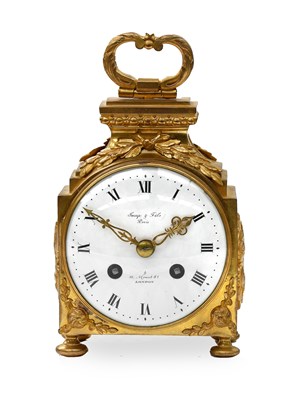 Lot 107 - A French Gilt Metal Pendule d'Officier...