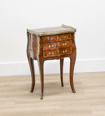 Lot 220 - A French Louis XV-Style Rosewood, Tulipwood,...