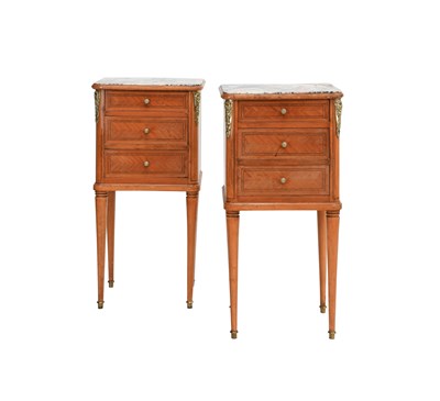 Lot 168 - A Pair of French Louis XIV-Style Satinwood,...