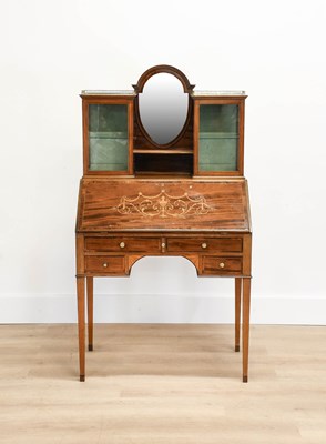 Lot 152 - An Edwardian Mahogany and Marquetry-Inlaid...