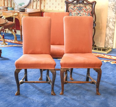 Lot 141 - A Set of Six George II Walnut Dining Chairs,...