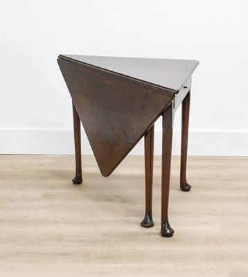Lot 160 - A George III Mahogany Triangular Corner Table,...