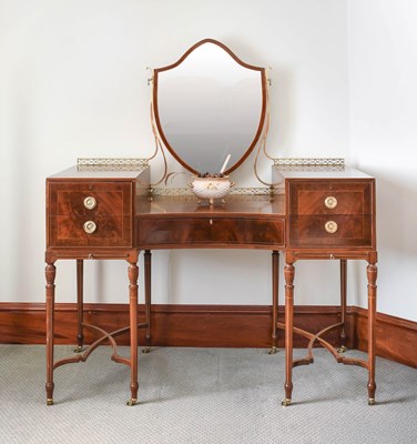 Lot 212 - An Edwardian Dressing Table, the shield form...