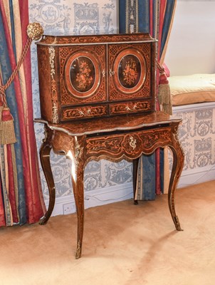 Lot 176 - A French Louis XV-Style Rosewood, Tulipwood,...