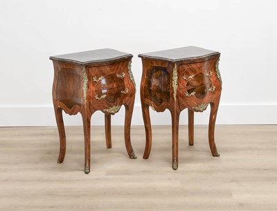 Lot 182 - A Pair of Louis XV-Style Kingwood and...