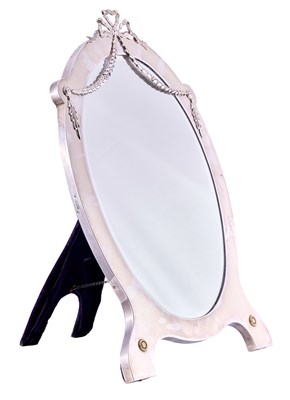 Lot 235 - An Edward VII Parcel-Gilt Silver-Mounted Dressing-Table Mirror