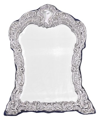 Lot 214 - A Victorian or Edward VII Silver-Mounted Dressing-Table Mirror