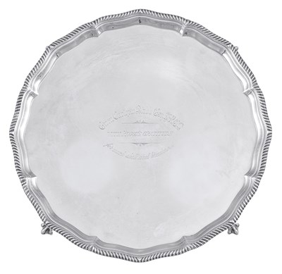 Lot 194 - An Edward VII Silver Salver