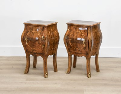 Lot 211 - A Pair of Italian 18th Century Style Walnut...