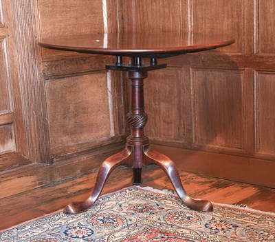 Lot 209 - A George III Mahogany Tilt-Top Table, circa...