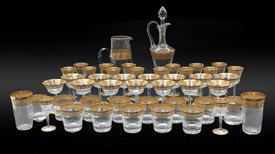 Lot 766 - A St Louis Part Suite of Drinking Glasses,...