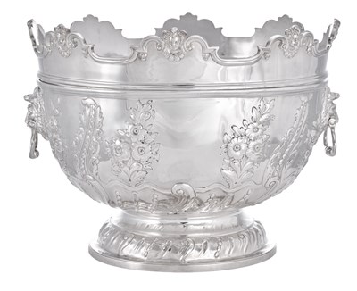 Lot 829 - A Massive Edward VII Silver Monteith-Bowl