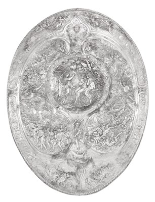 Lot 535 - A Victorian Silver Plate Electrotype Shield