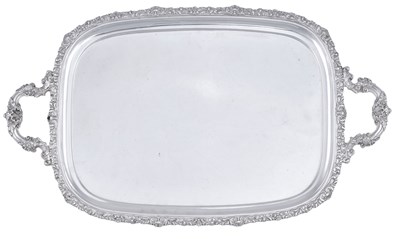 Lot 1033 - A George V Silver Tray