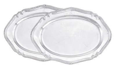 Lot 776 - A Pair of George III Silver Meat-Dishes