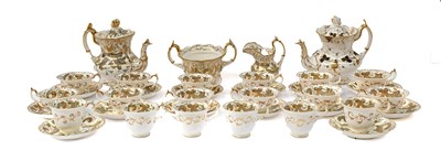 Lot 713 - A Rockingham Porcelain Tea and Coffee Service,...