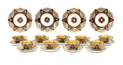 Lot 655 - An Austrian Porcelain Tea Service, early 20th...