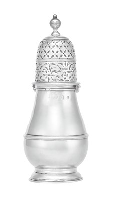Lot 772 - A Queen Anne Silver Caster