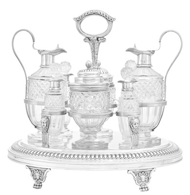 Lot 1003 - A George III Silver Condiment-Set