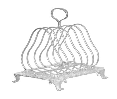 Lot 1013 - A Victorian Silver Toastrack