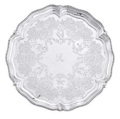 Lot 187 - A Victorian Silver Salver