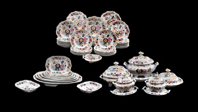 Lot 768 - A Staffordshire Stone China Dinner Service,...