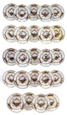 Lot 978 - A Set of Twenty Four Meissen-Style Porcelain...