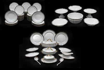 Lot 692 - A Limoges Porcelain Dinner and Dessert Service,...