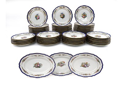Lot 438 - A French Porcelain Dinner Service, late...