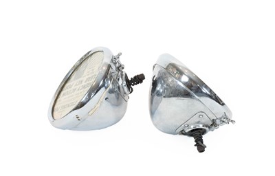 Lot 620 - A Pair of Lucas Pre-War Chromed 11" Car Head...