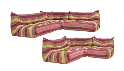 Lot 69 - A Bespoke Six Piece Modular Settee, comprising...