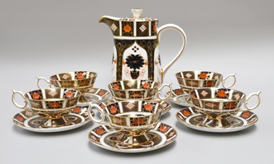 Lot 65 - A Royal Crown Derby Six Place Coffee Set,...