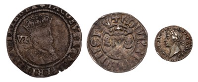 Lot 14 - James I, Sixpence 1606, second coinage, 2.57g,...