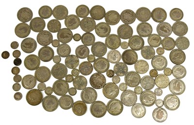 Lot 60 - Assorted British Pre-1947 Silver Coinage, 50%...
